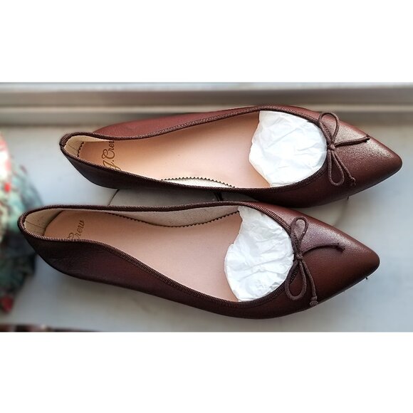 NWT Leather Ballet Flats - Picture 3 of 5